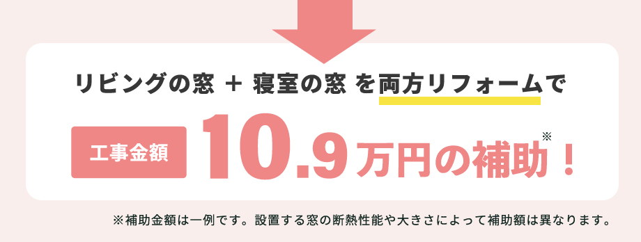 リフォーム例の補助額合計